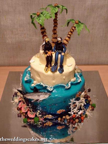 This is not the ocean or beachthemed sandcastle cake I was talking about 